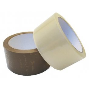 Pakketape 48/66 brun, PP acrylic - 6 ruller