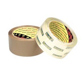 Pakketape 48x66 3M Scotch klar, acryl - 6 ruller