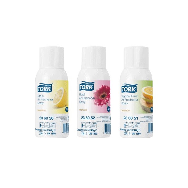 Tork Airfreshener, Spray luftfrisker - pkk med 12 stk