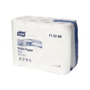 Toiletpapir Tork Advanced T4, Hvid, 2-lags - 24 rll