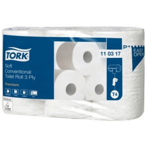 Toiletpapir Tork Premium T4, Soft, 3-lag 34,7 - 42 rll