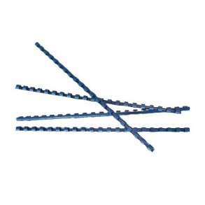 Spiralrygge 8mm bl, plastic op til 45 ark - 100 stk
