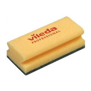 Hndskuresvamp Glitzi grn, med greb - 1 stk