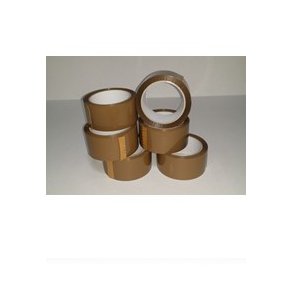Pakketape, brun PP acrylic, Low noice - 6 rll