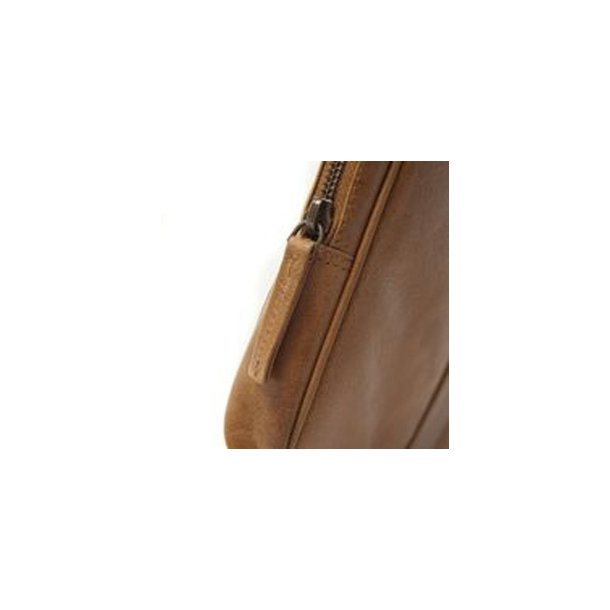Leather case with handles for PC &amp; MacBooks up to 15' - Gold