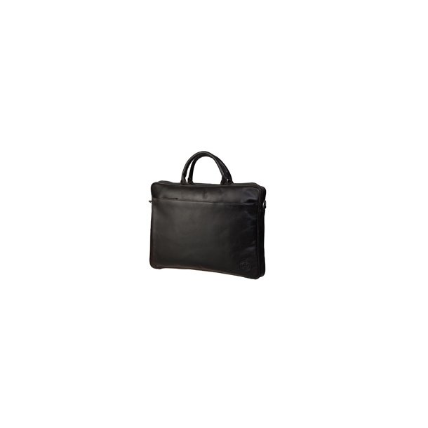 Leather briefcase for PC &amp; MacBooks up to 16'' - Hunter dark