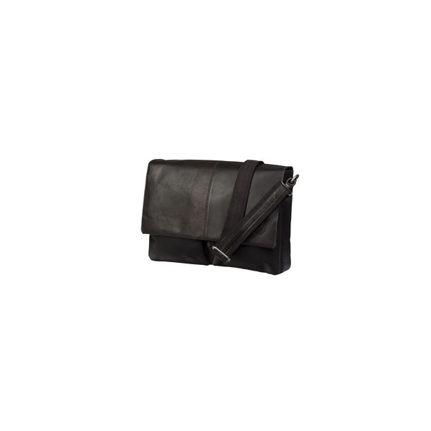 Leather messenger for PC &amp; MacBooks up to 13'' - Hunter dark