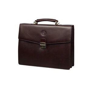 Leather briefcase for PC & MacBooks up to 14'' - Colorado