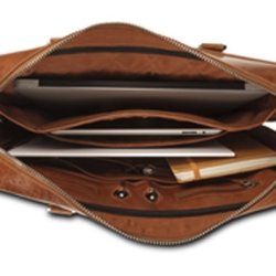 Leather business bag Rosenborg up to 14''   Golden tan