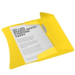 3 Flap Folder Vivida PP Yellow 10 stk