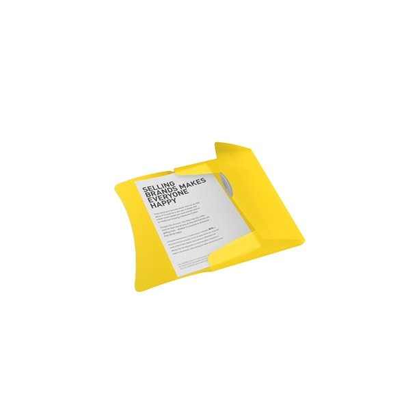 3 Flap Folder Vivida PP Yellow 10 stk