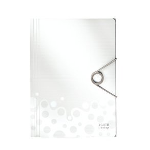 Leitz Bebop 3-flap folder PP A4 hvid - 10 stk