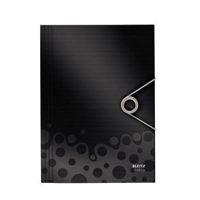 3-klap mapper - Leitz Bebop PP A4 Sort - 10 stk