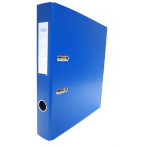 Brevordner A4 bl, 50mm m/metalskinne - 10 stk