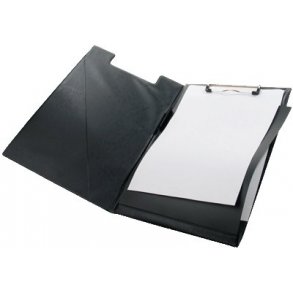 Clipboard A4 4213 sort, m/dkside - 1 stk