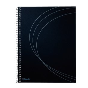 Esselte Momo notepad A5 Spiral Ruled Black cover 10 stk