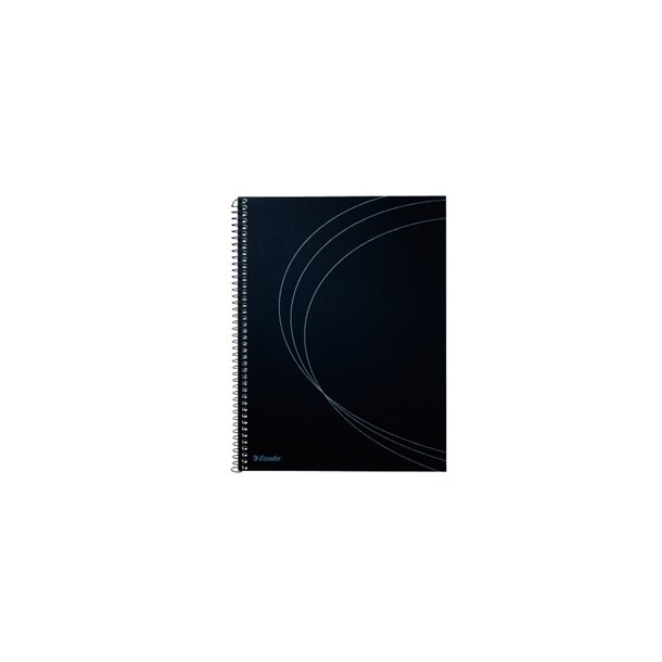 Esselte Momo notepad A5 Spiral Ruled Black cover 10 stk