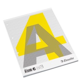 Notesblok - Esselte A4 60g/100 ark kvadratisk 10 stk