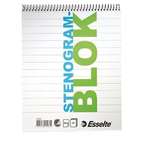 Shorthand pad 75 sheets 10 stk