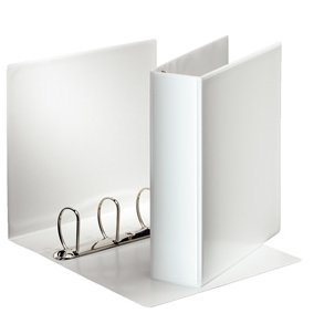 Esselte panoramabinder A4 4DR/60mm w/2 pock. White 10 stk