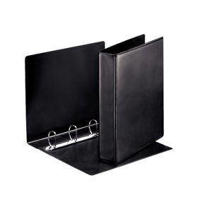 Esselte panoramabinder A4 4DR/40mm w/2 pock. Black 10 stk