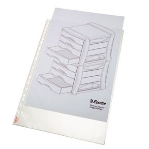 Esselte pocket Premium clear textured 75my A3P 50 stk