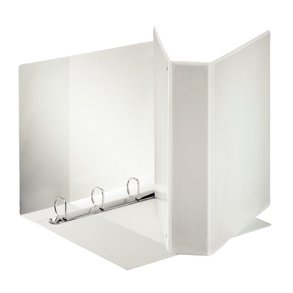 Esselte panoramabinder A4+ 4DR/60mm w/3 pock. White 10 stk