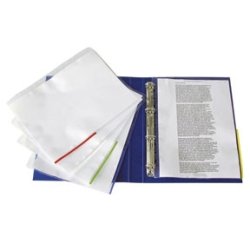 Esselte pocket Coloured Edge yellow glassclea105my A4 100 stk