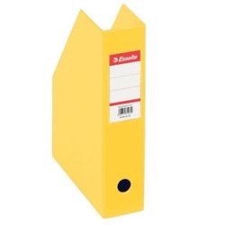 Tidsskriftsamlere - Esselte PVC A4 70mm spine gul 10 stk