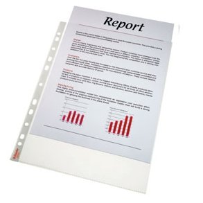 Esselte pocket Heavy Duty glass clear 105my A4  100 stk