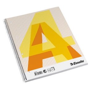 Esselte college pad A4 70g/70 sheets squared 10 stk