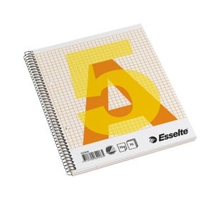 Esselte college pad A5 70g/70 sheets squared 10 stk