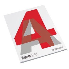 Notesblok - Esselte A4 60g/100 ark w/o ruling 10 stk