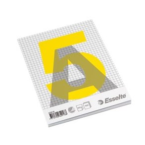 Esselte glued pad A5 60g/100 sheets squared 10 stk