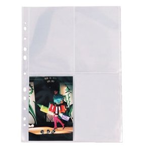 Esselte pocket Photo glass clear 80my 10x15cm A4 25 stk