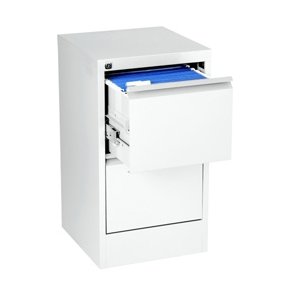 Filing cabinet vertical A4 2 drawer White 1 stk