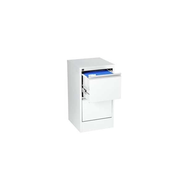 Filing cabinet vertical A4 2 drawer White 1 stk