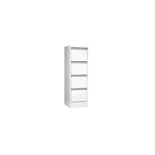Filing cabinet vertical A4 4 drawer White 1 stk