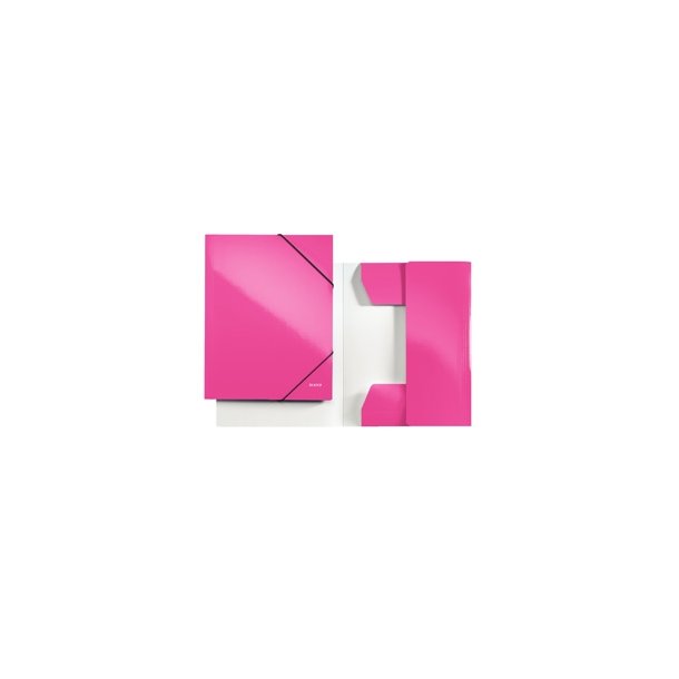 Leitz WOW 3-flap folder A4 Pink 10 stk