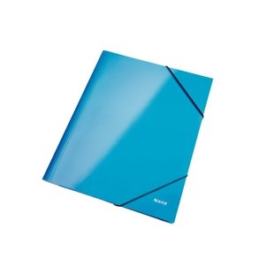 Leitz WOW 3-flap folder A4 bl� - 10 stk