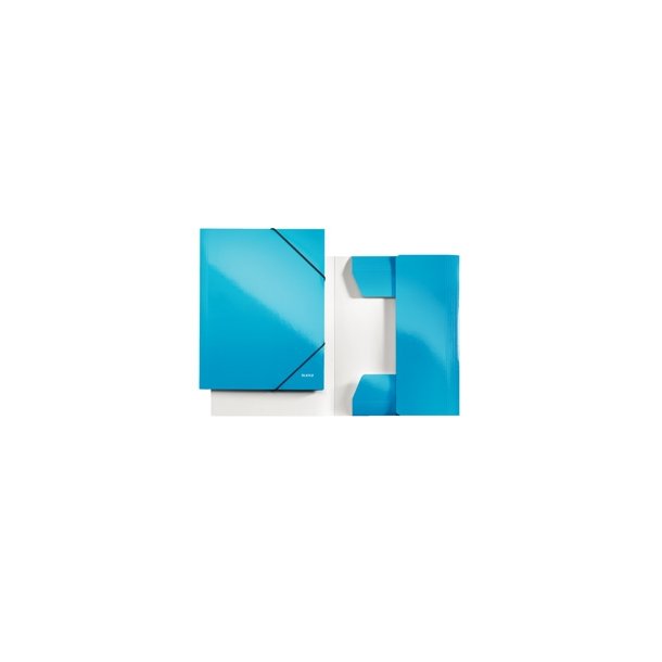 Leitz WOW 3-flap folder A4 bl� - 10 stk