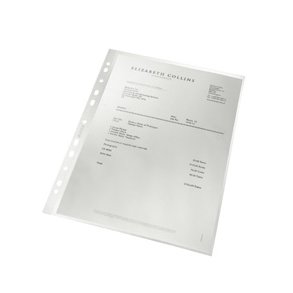 Leitz folder Premium clear textured 130my A4 Rec 100 stk