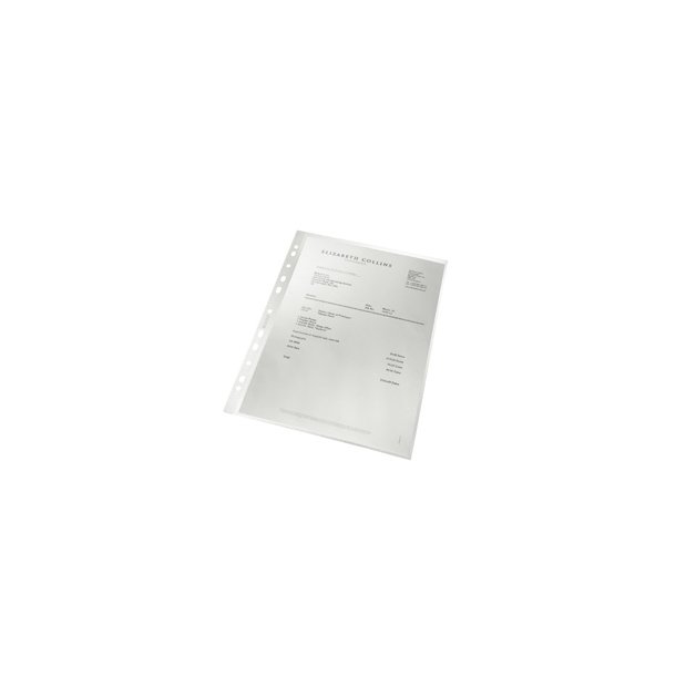 Leitz folder Premium clear textured 130my A4 Rec 100 stk