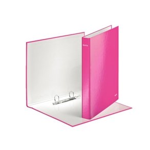 Leitz WOW ringbinder A4+ 2DR/25mm Pink 10 stk
