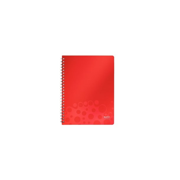 Leitz Bebop notepad A4 Ruled 80sh w/hole Red 6 stk