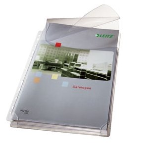Leitz pocket Expanding glass clear 170my w/flap A4 5 stk