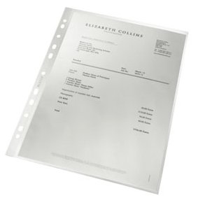Leitz pocket Premium clear textured 90my A4 Rec  100 stk