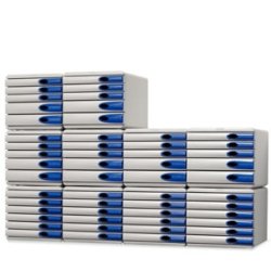 Leitz Allura drawer cabinet 4-drawer Grey/Smokey 1 stk