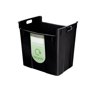 Leitz Basko waste bin 40L Black 1 stk