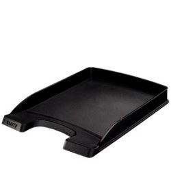 Brevbakker - Leitz Plus slim sort 10 stk